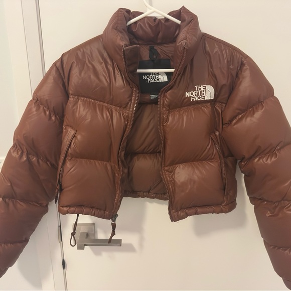 The North Face Chocolate Brown Puffer Jacket XS - Picture 3 of 4